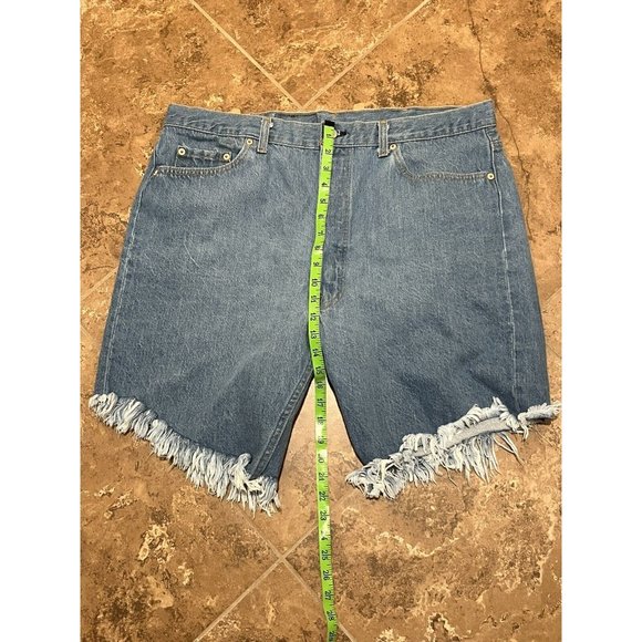 Vintage 90s Levi's 501xx Cutoff Denim Jean Shorts 42 actual 40” Waist Made USA - Picture 10 of 10